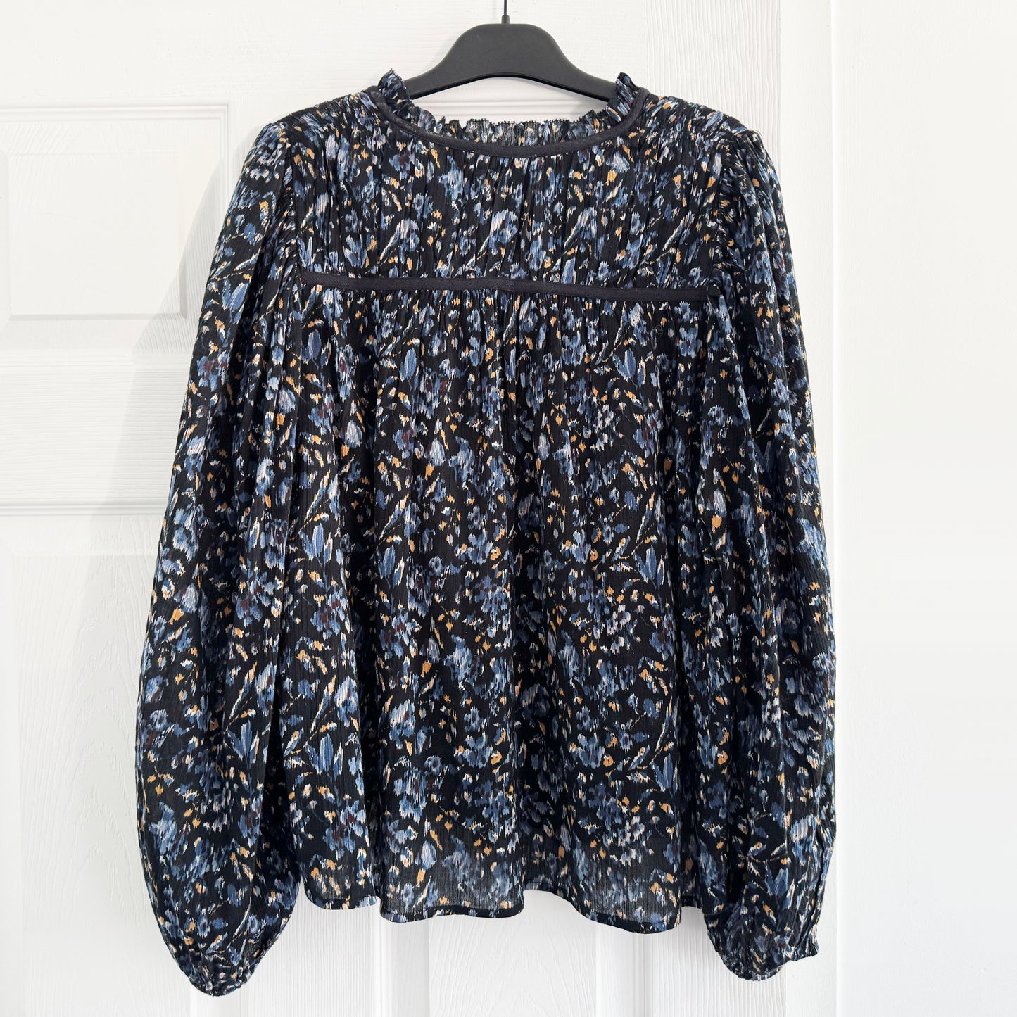 Ulla Johnson "Jeanne" Blouse in "Midnight", size 8