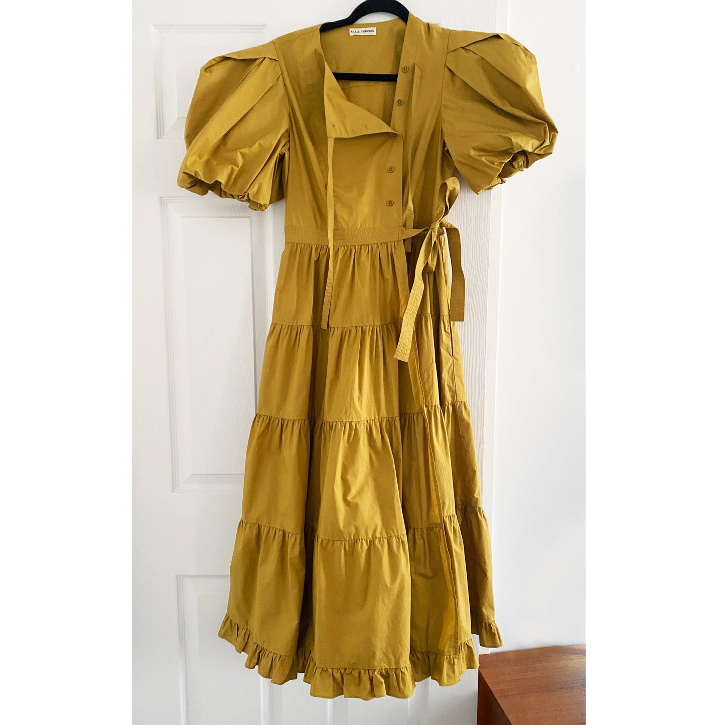 Ulla Johnson Cotton "Agathe" Midi Dress in Tobacco, Size 2