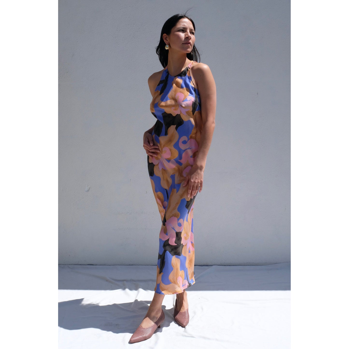 Untitled in Motion "Atlantis" Dress in "Orris", size Medium