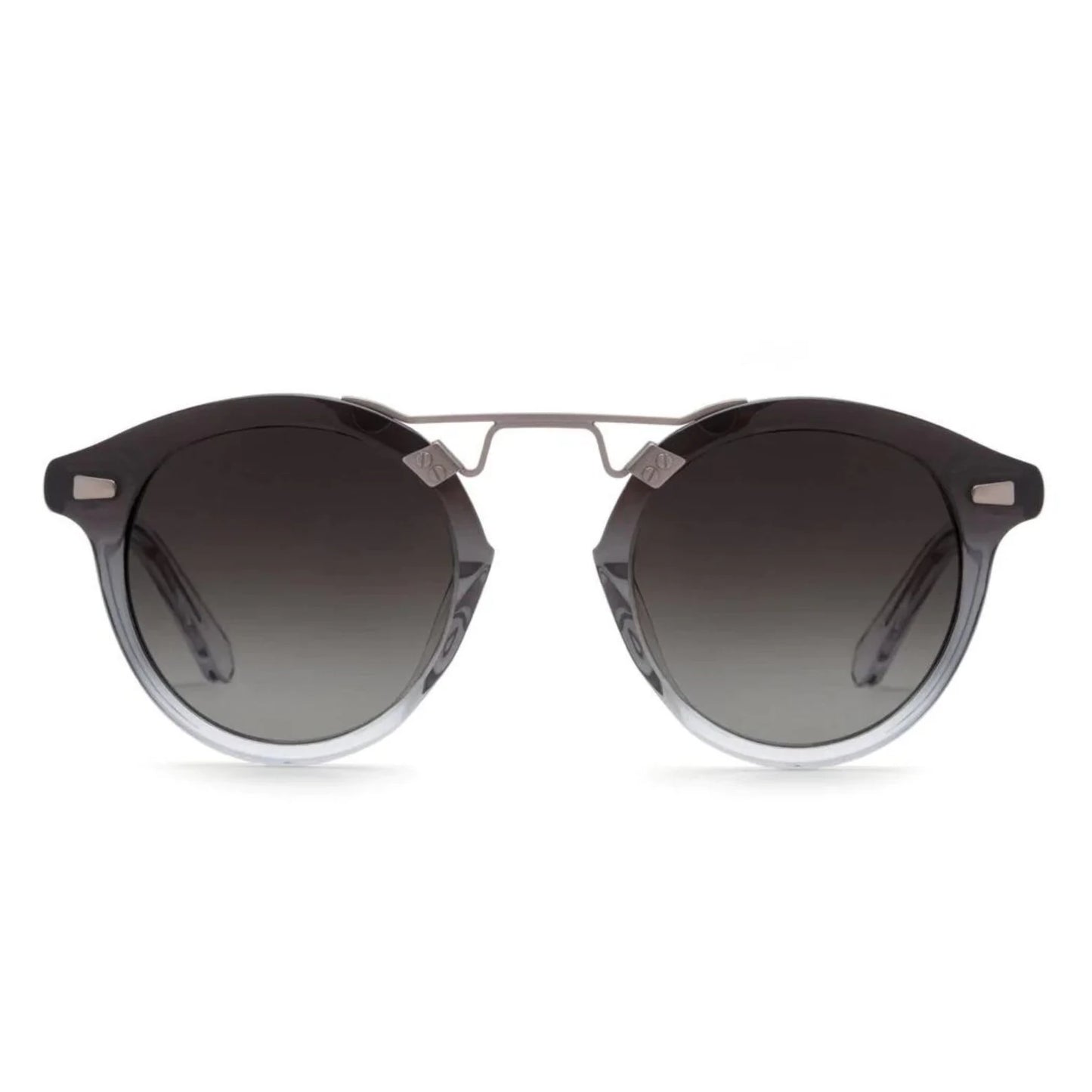 KREWE "STL II" Sunglasses in Gunmetal