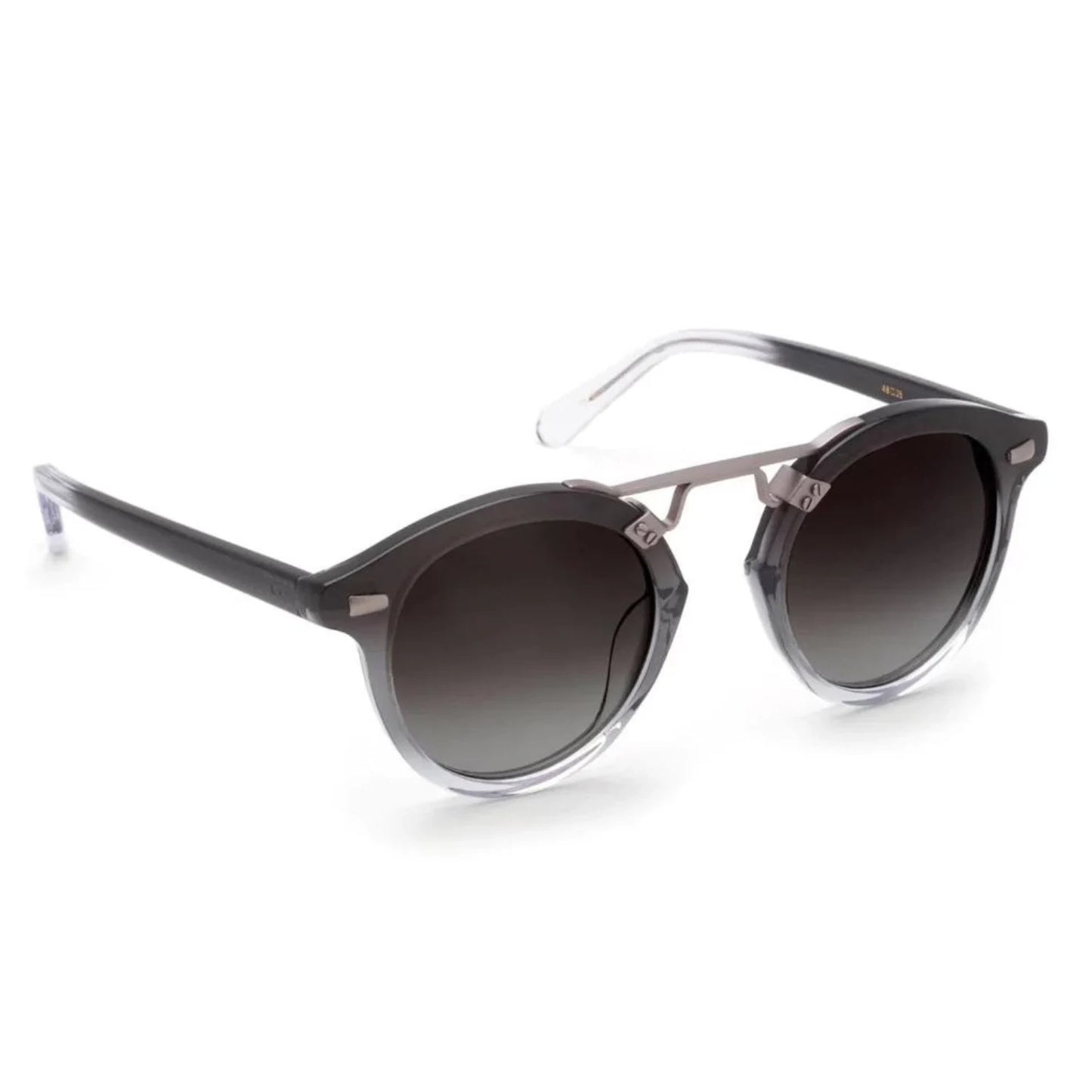 KREWE "STL II" Sunglasses in Gunmetal