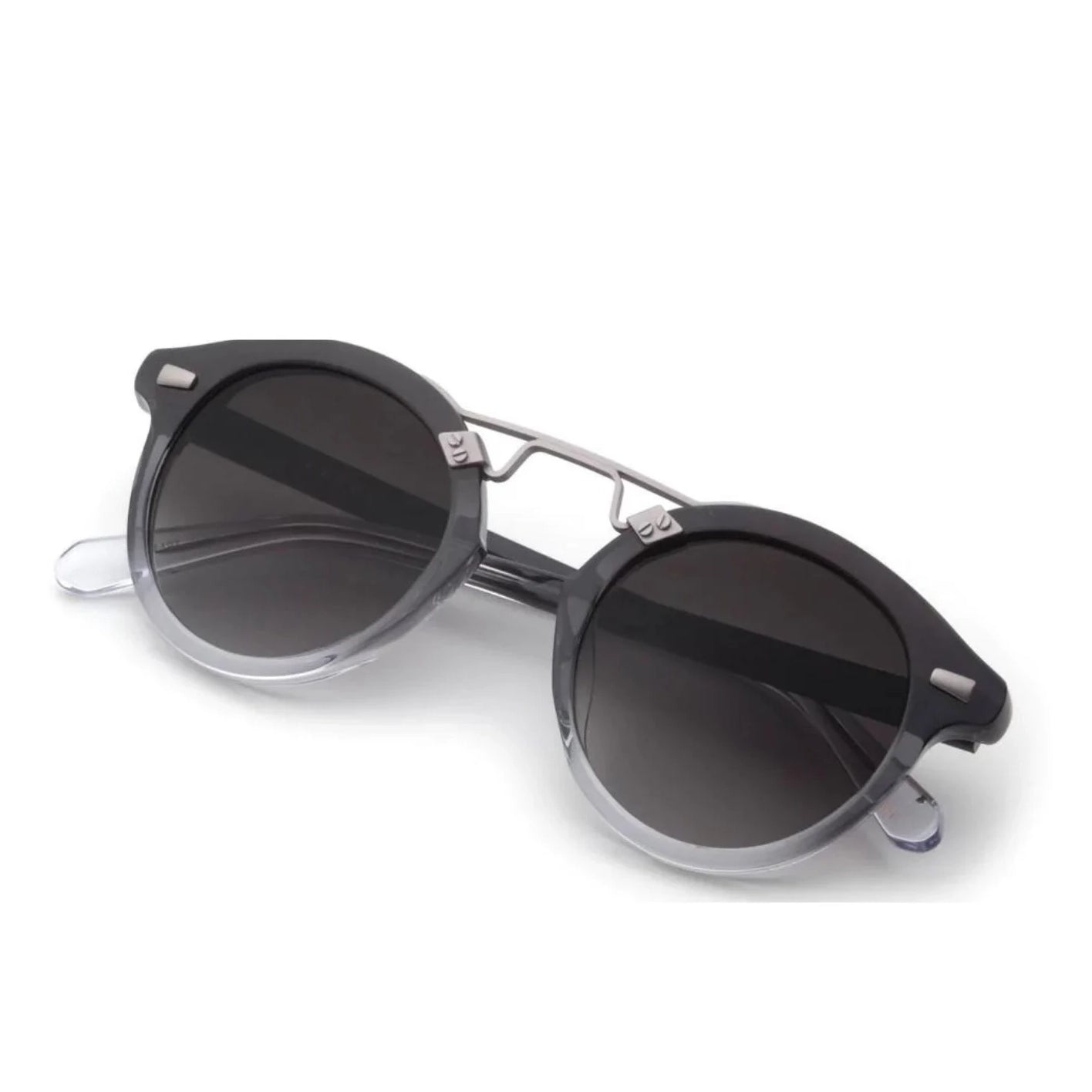 KREWE "STL II" Sunglasses in Gunmetal