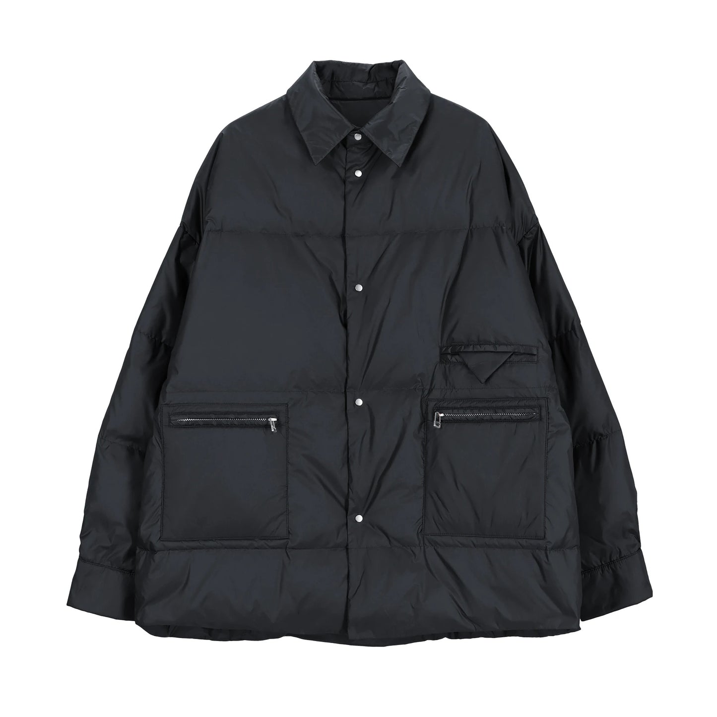 Upper Hights "Geneve" Reversible Puffer Jacket in Black, size "3" (Large)