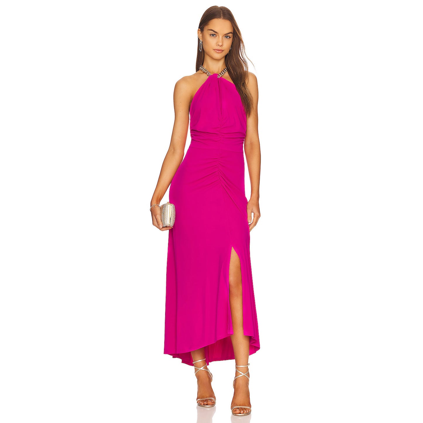 Veronica Beard "Reze" Dress in Hot Pink, size Large