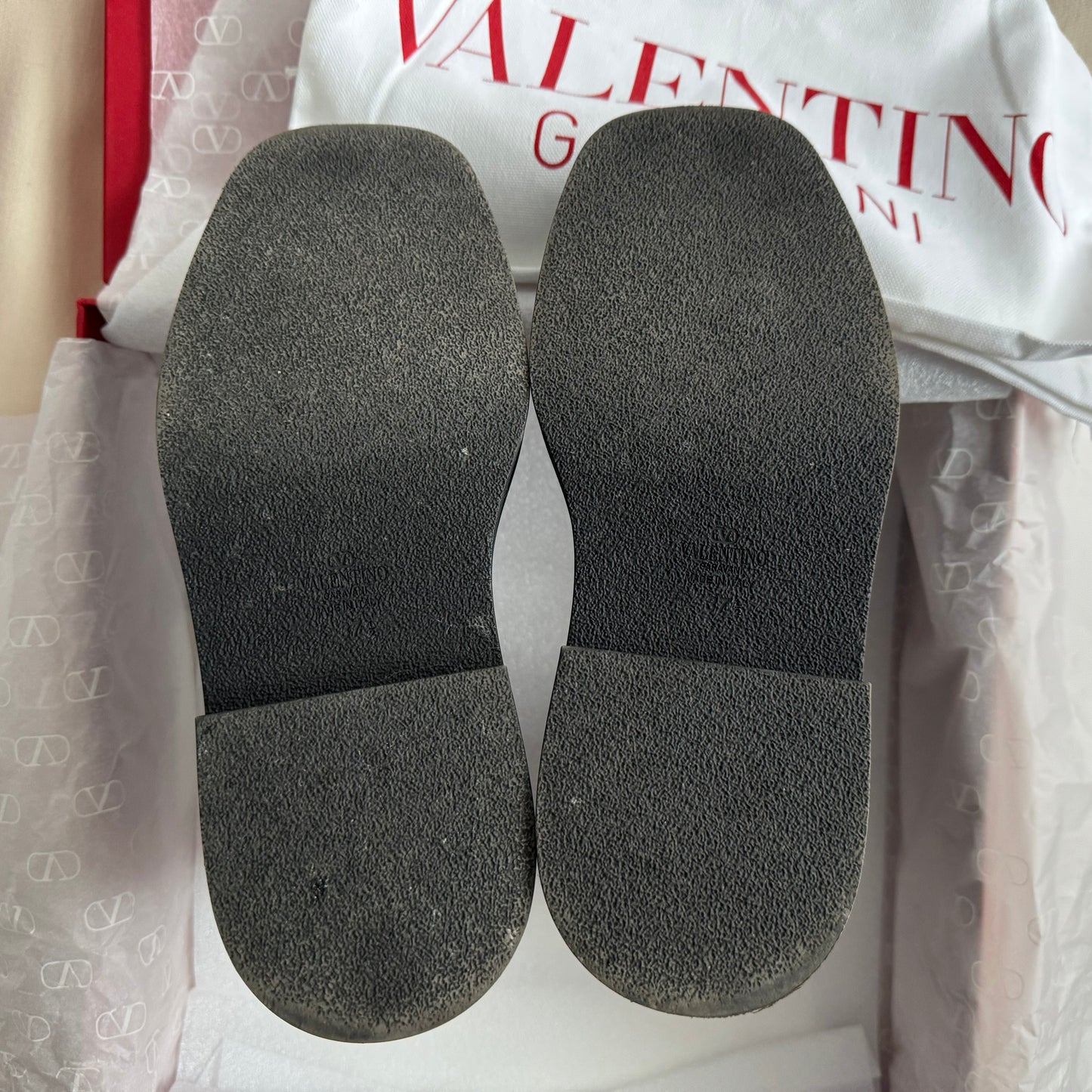 Valentino M-Way Rockstud Beatle Boots in Black, size 37.5