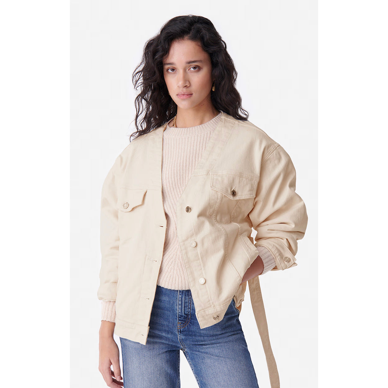 Vanessa Bruno "Cooper" Jacket in Ivory, size Small