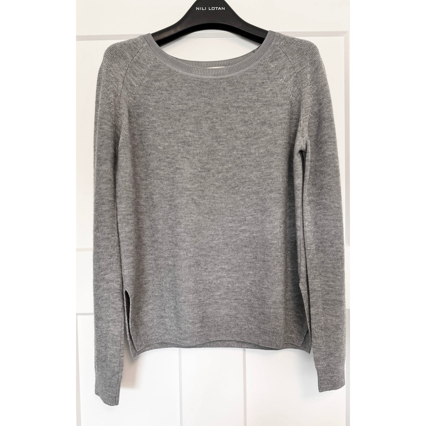 Vanessa Bruno Grey Waffle Knit Sweater, size "1" (size XS/S)