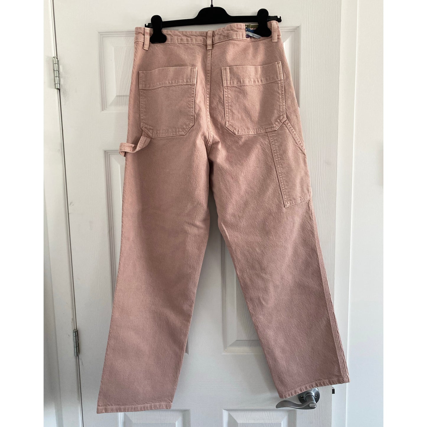 Vanessa Bruno "Alois" Carpenter Jeans in "Vieux Rose", size 42 (fits 8)