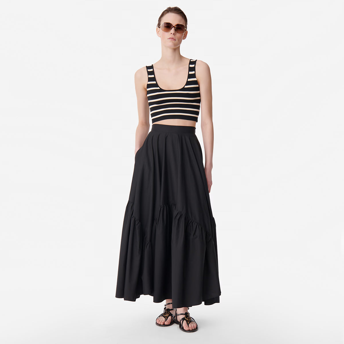 Vanessa Bruno "Astree" Skirt in Black, size 42 (size 10)