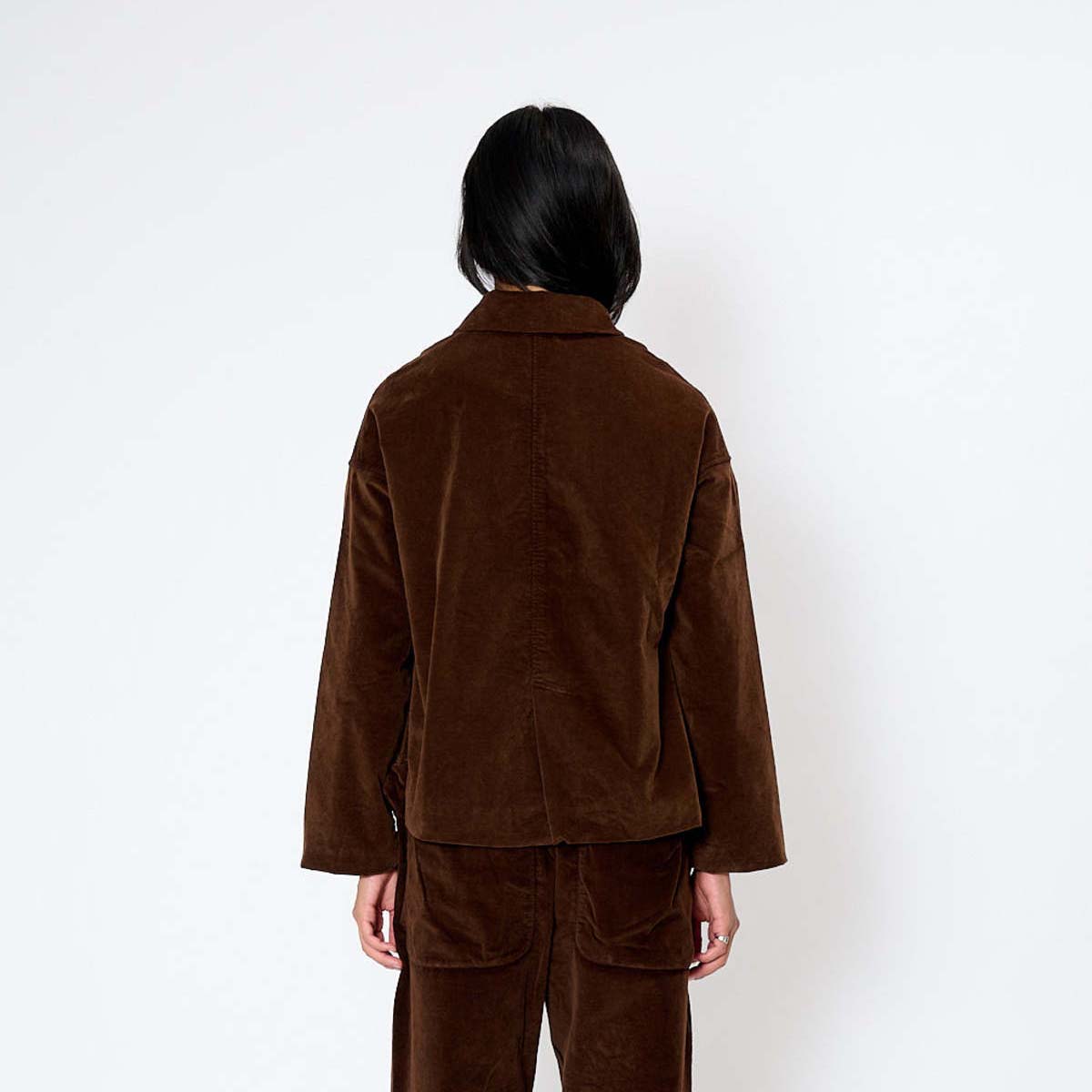 Album di Famiglia Velvet Loose Blazer in "Coffee", size Small