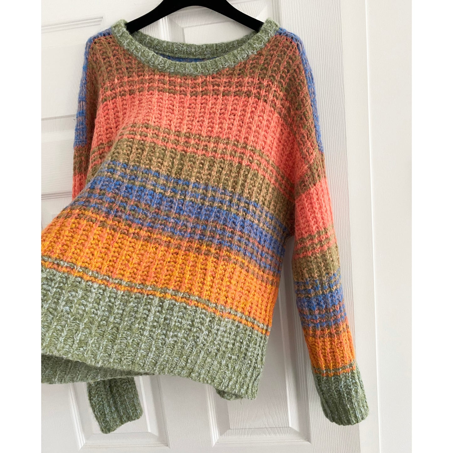 Velvet by Graham & Spencer "Raven" Striped Sweater, size Medium