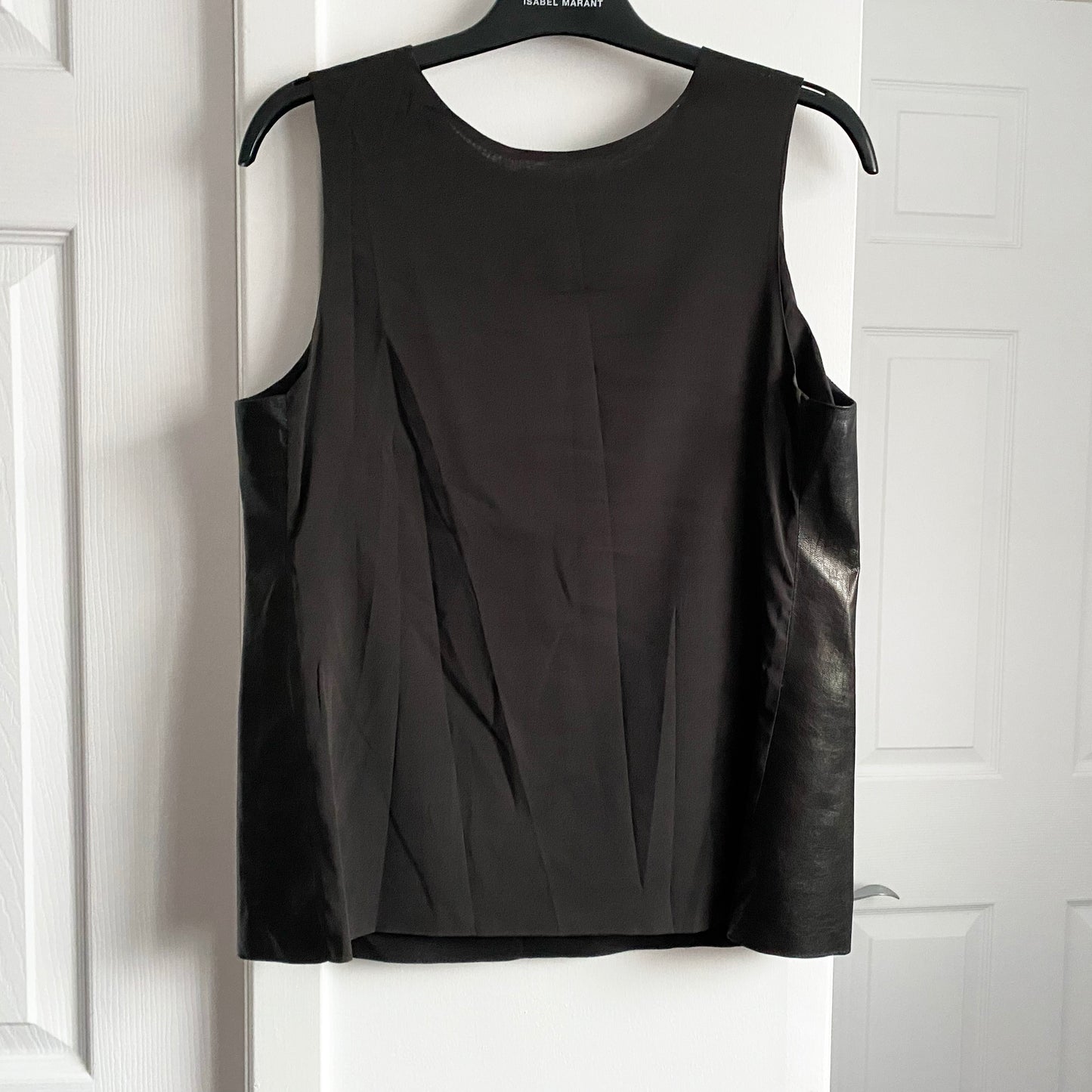 Vince Lambskin Front Sleeveless Top, size 6