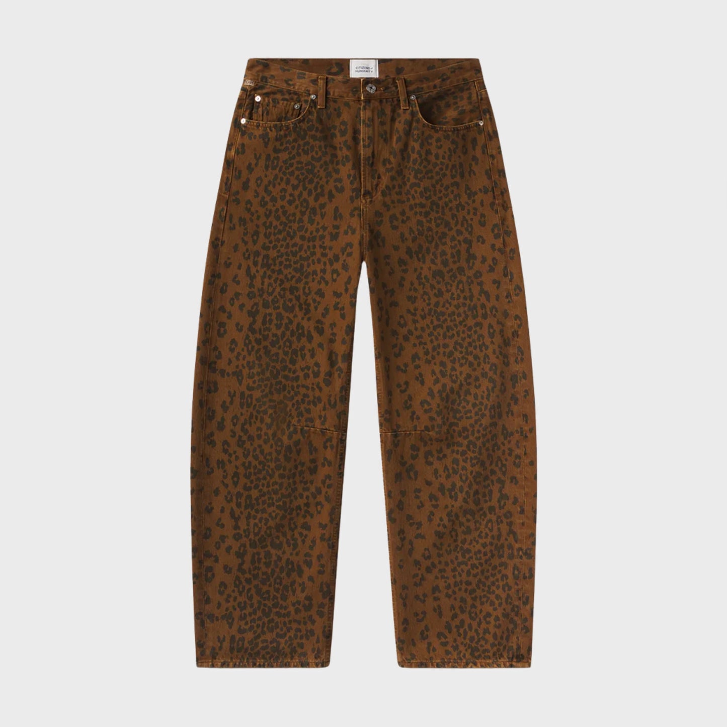 Citizens of Humanity "Miro Long" Jeans in Brown Leopard, size 29