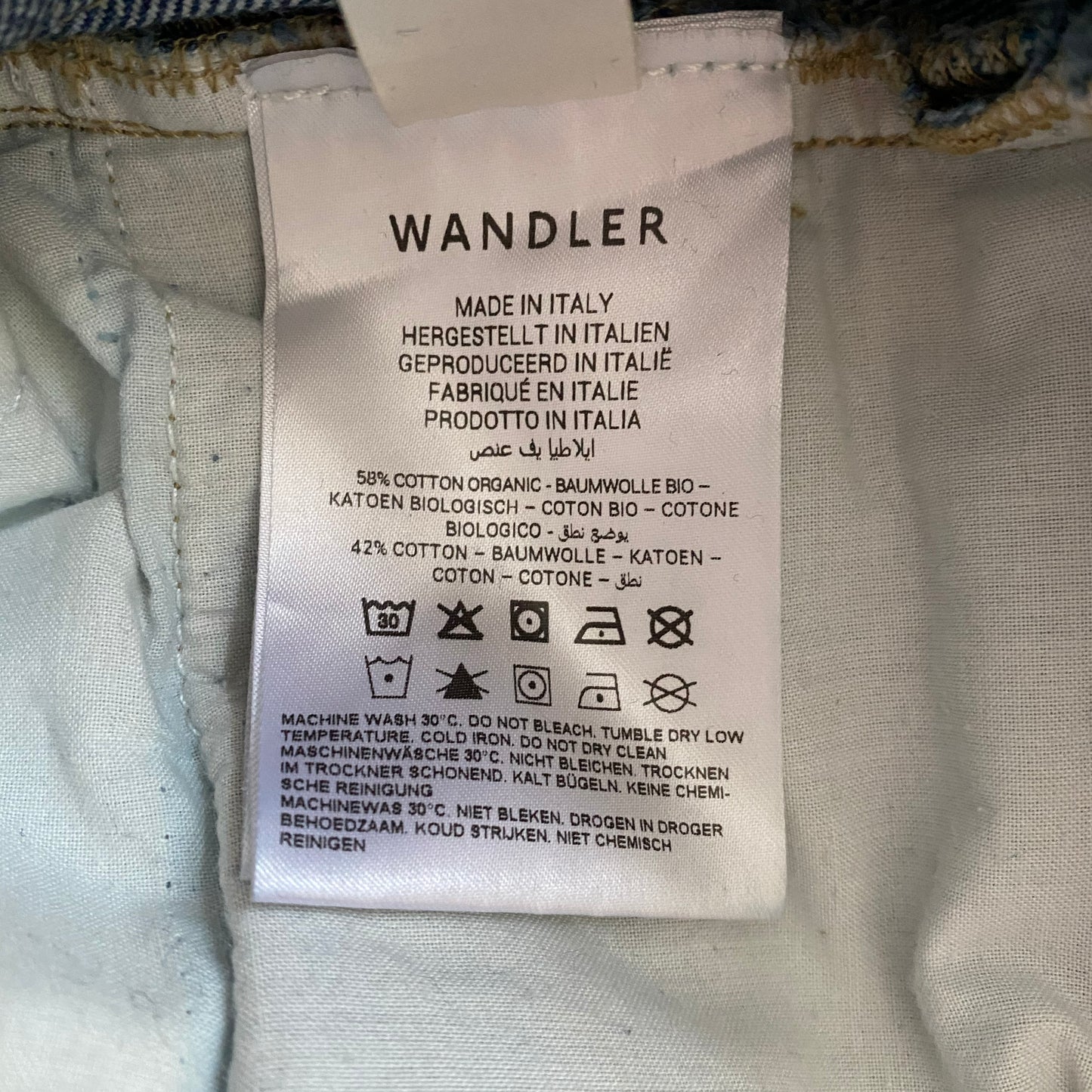 Wandler "Daisy" Jeans in Dark Blue, size 26