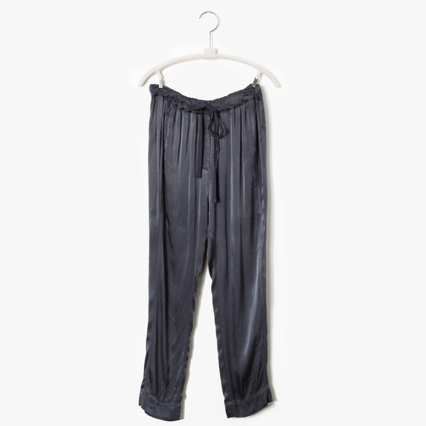 Xirena "Draper" Satin Pants in Grey, size medium