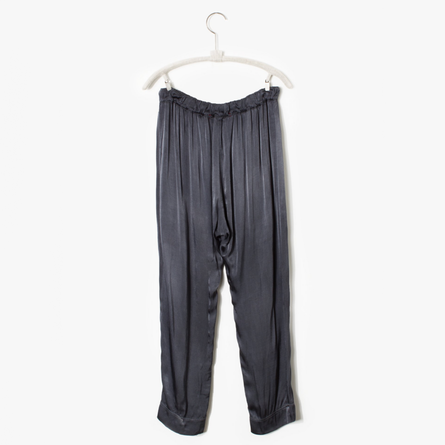 Xirena "Draper" Satin Pants in Grey, size medium