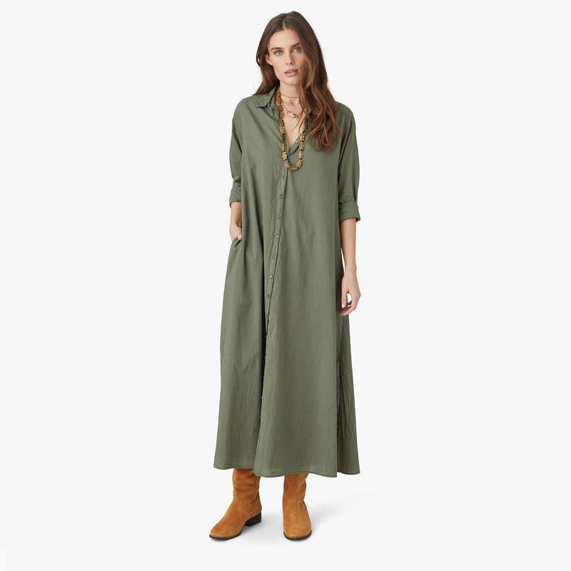 Xirena "Boden" Shirtdress in Green, Size Small