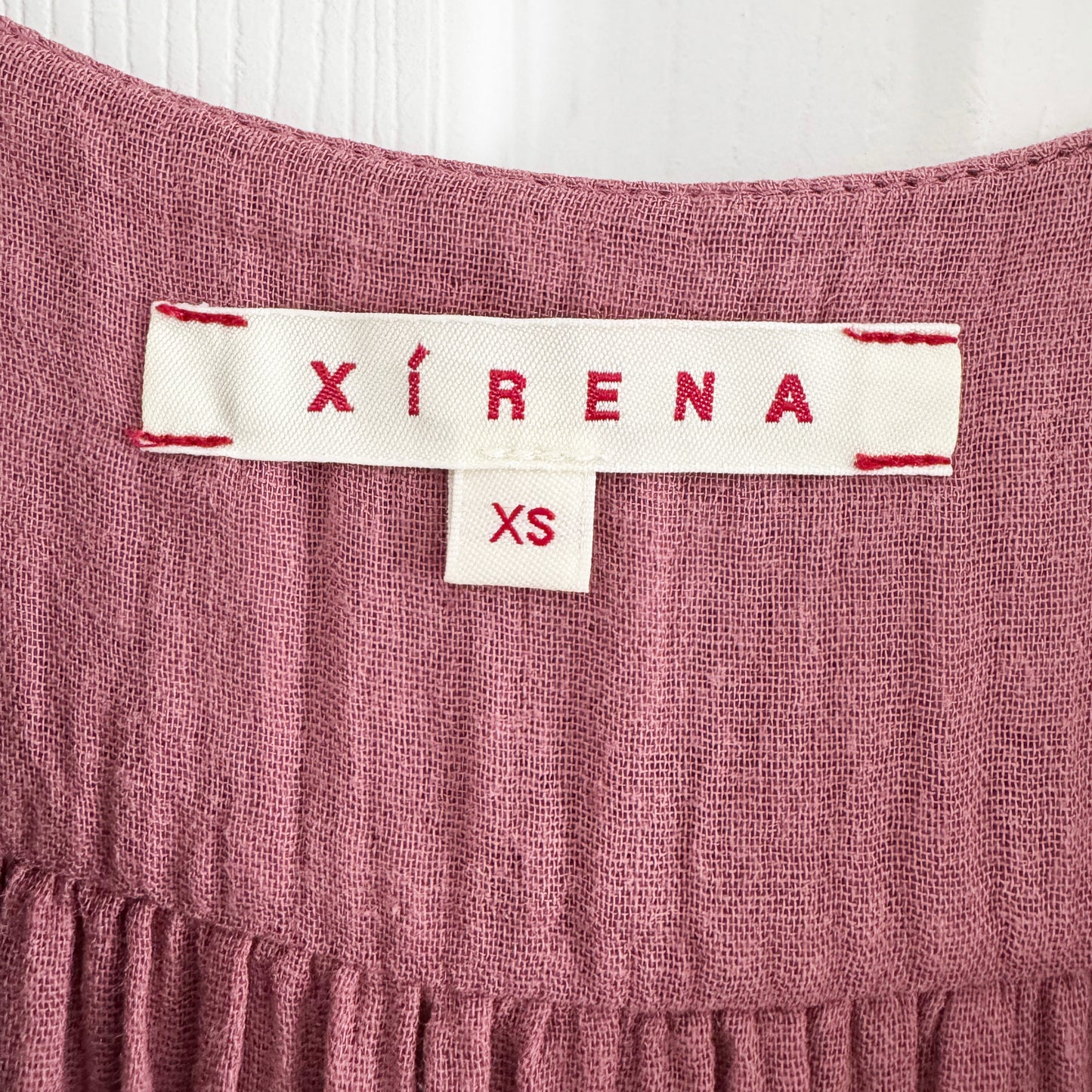 Xirena Tiered Cotton Gauze Dress in Pink, size XS