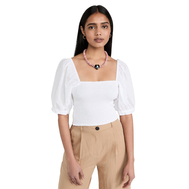 Haut Xirena « Issa » en blanc, taille Small (convient comme XS)