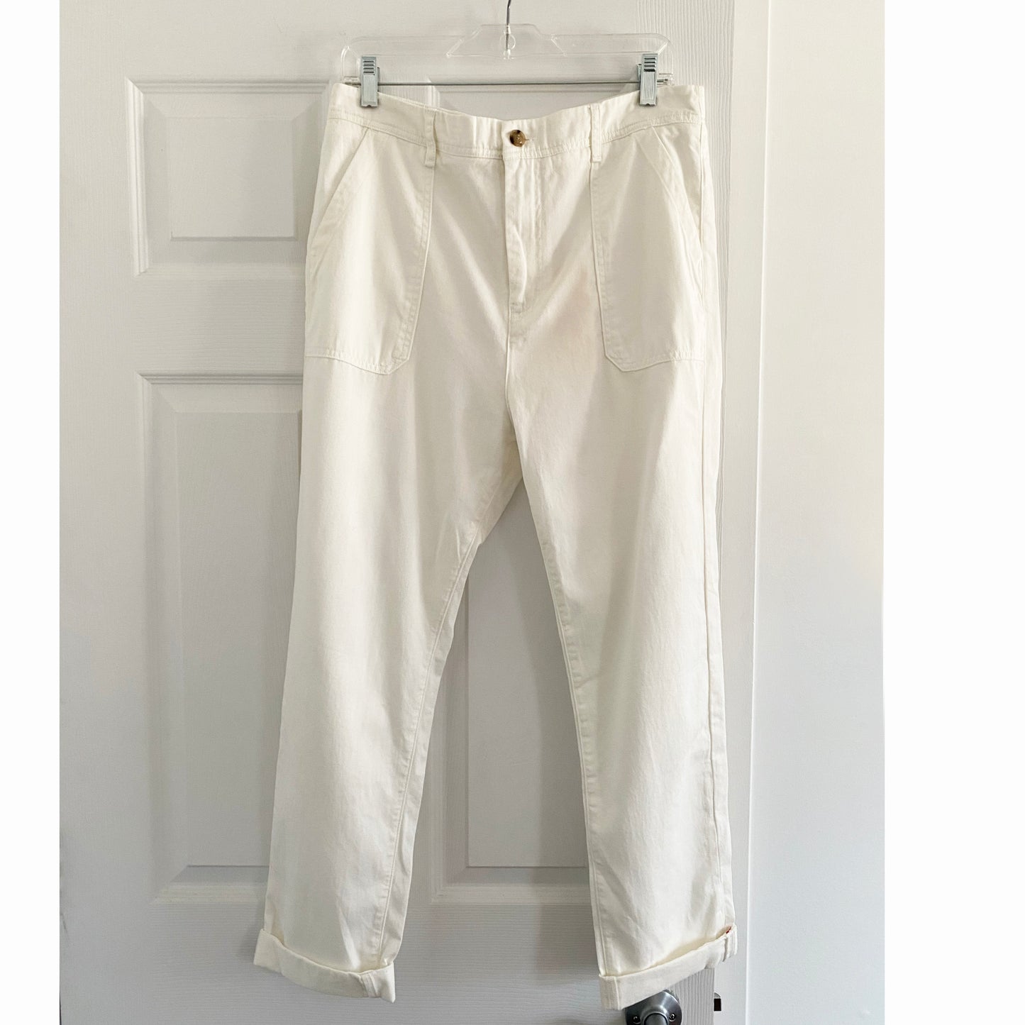 Pantalon utilitaire blanc Xirena, taille Large