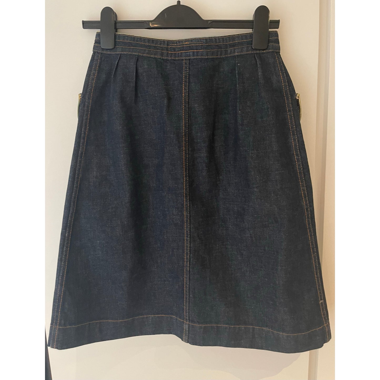 Jupe en jean trapèze YSL, taille 36 (convient comme taille 0/2)