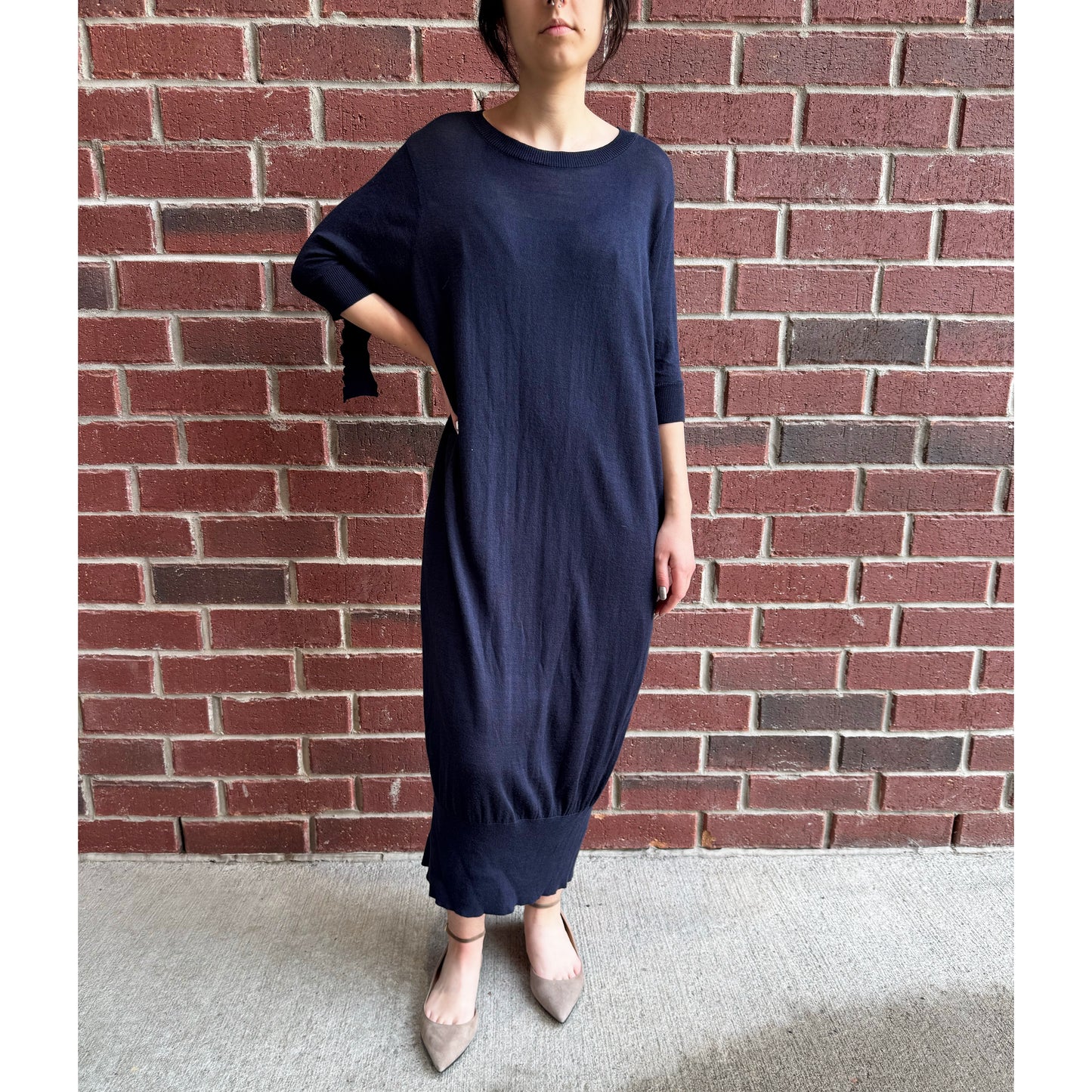 Rismat by Y's Knit Dress in Navy, fits XS/S