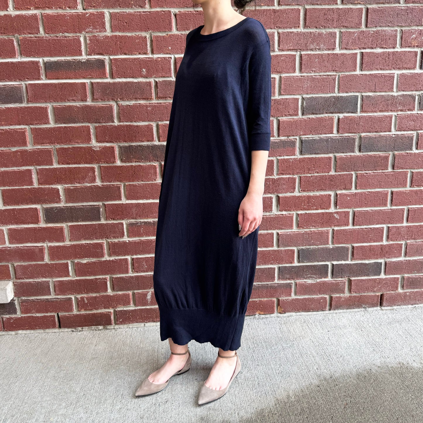 Rismat by Y's Knit Dress in Navy, fits XS/S