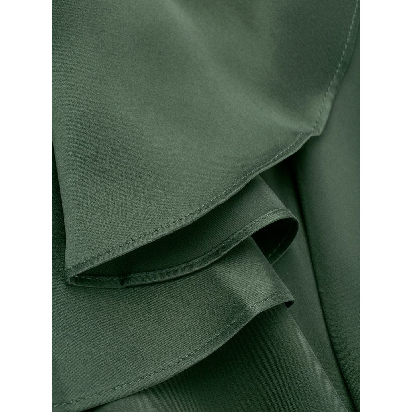 Zimmermann "Espionage" Tiered Satin Dress in Green, size "1"