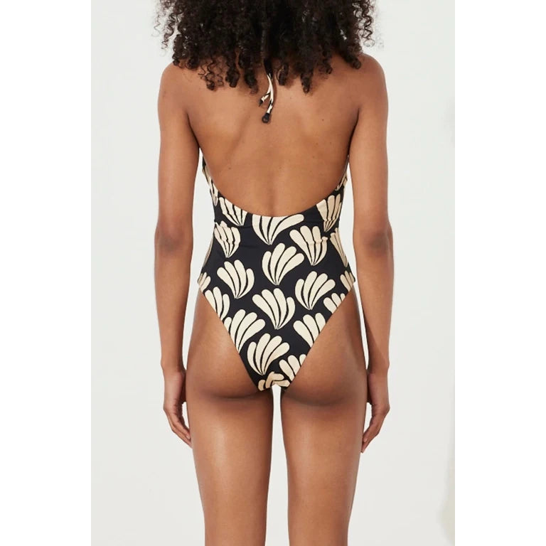 Zulu & Zephyr "Palm" Cut out One Piece, size 4US/8UK
