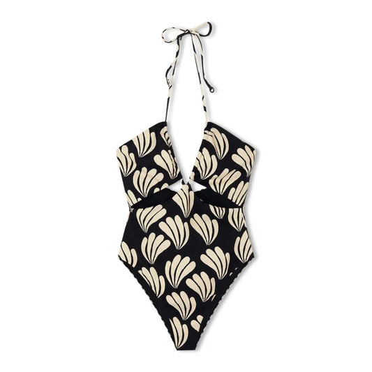 Zulu & Zephyr "Palm" Cut out One Piece, size 4US/8UK
