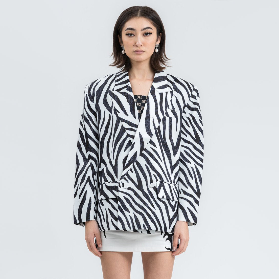 Ann Andelman Zebra Print Blazer, size 34