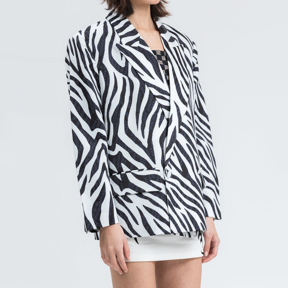 Ann Andelman Zebra Print Blazer, size 34