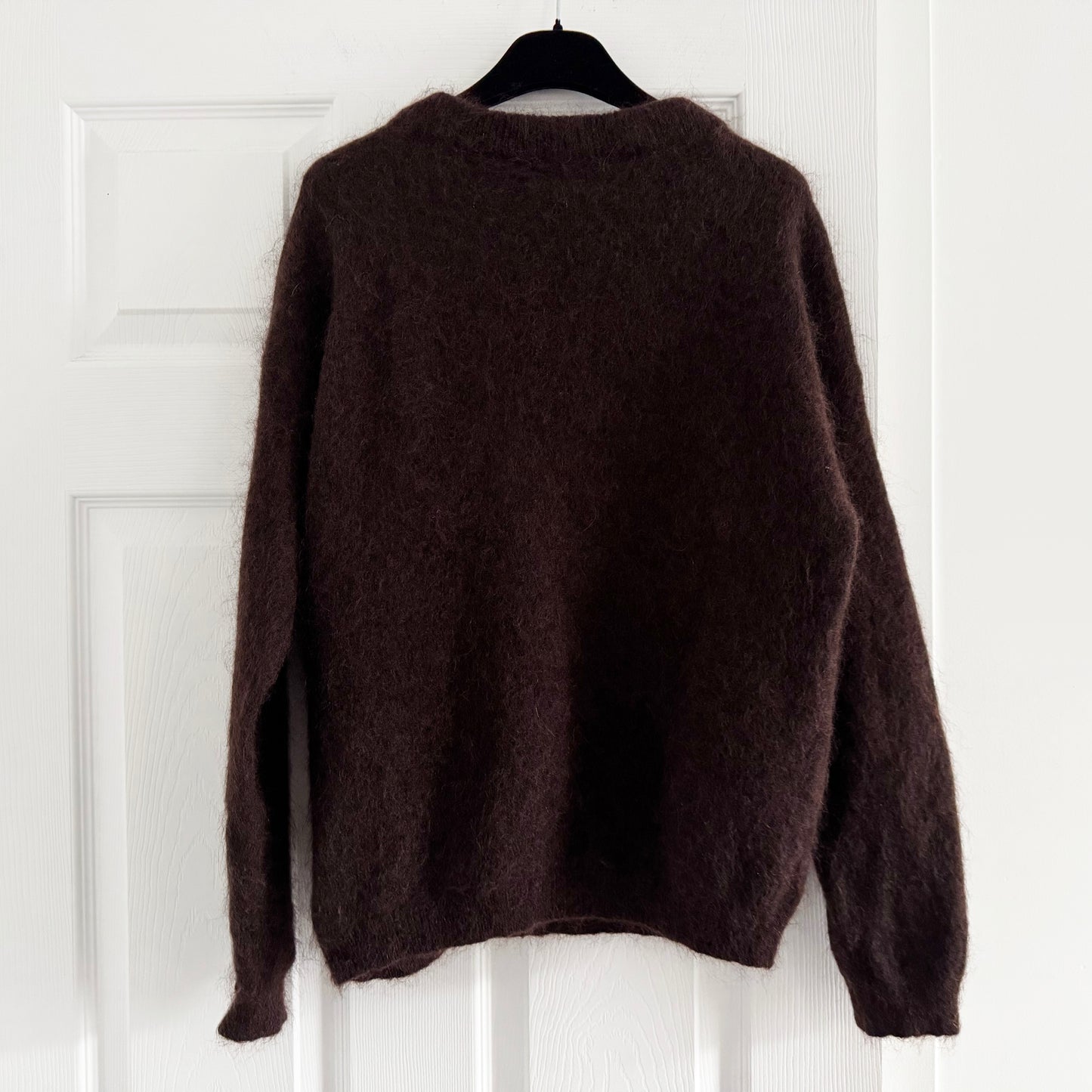 ACNE "Dramatic Mohair" Sweater in Brown, size XS