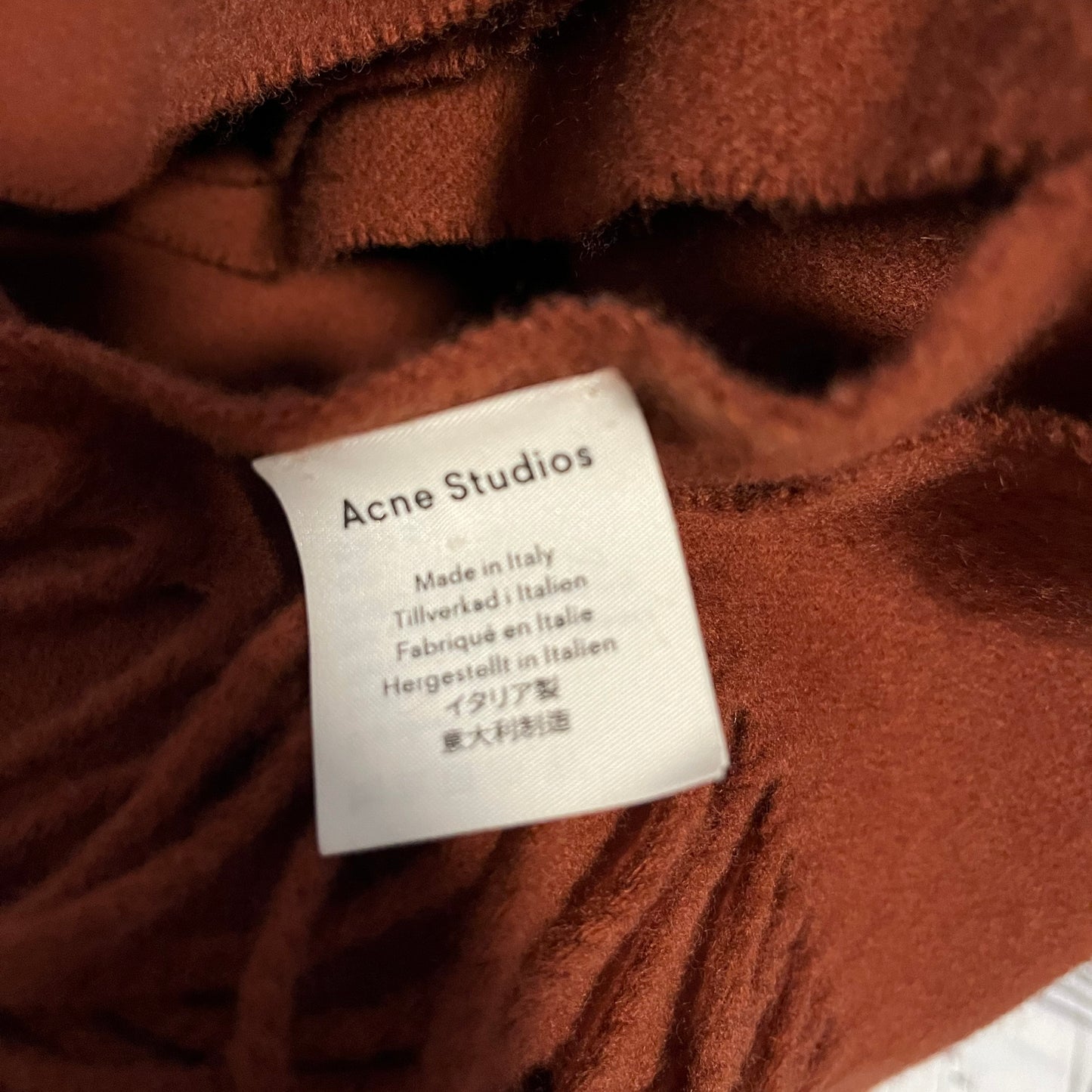 Acne Studios "Canada New Narrow" Scarf in "Brown"