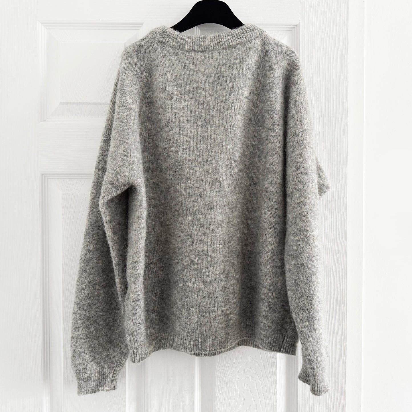 ACNE "Dramatic Mohair" Sweater in Grey, size Small
