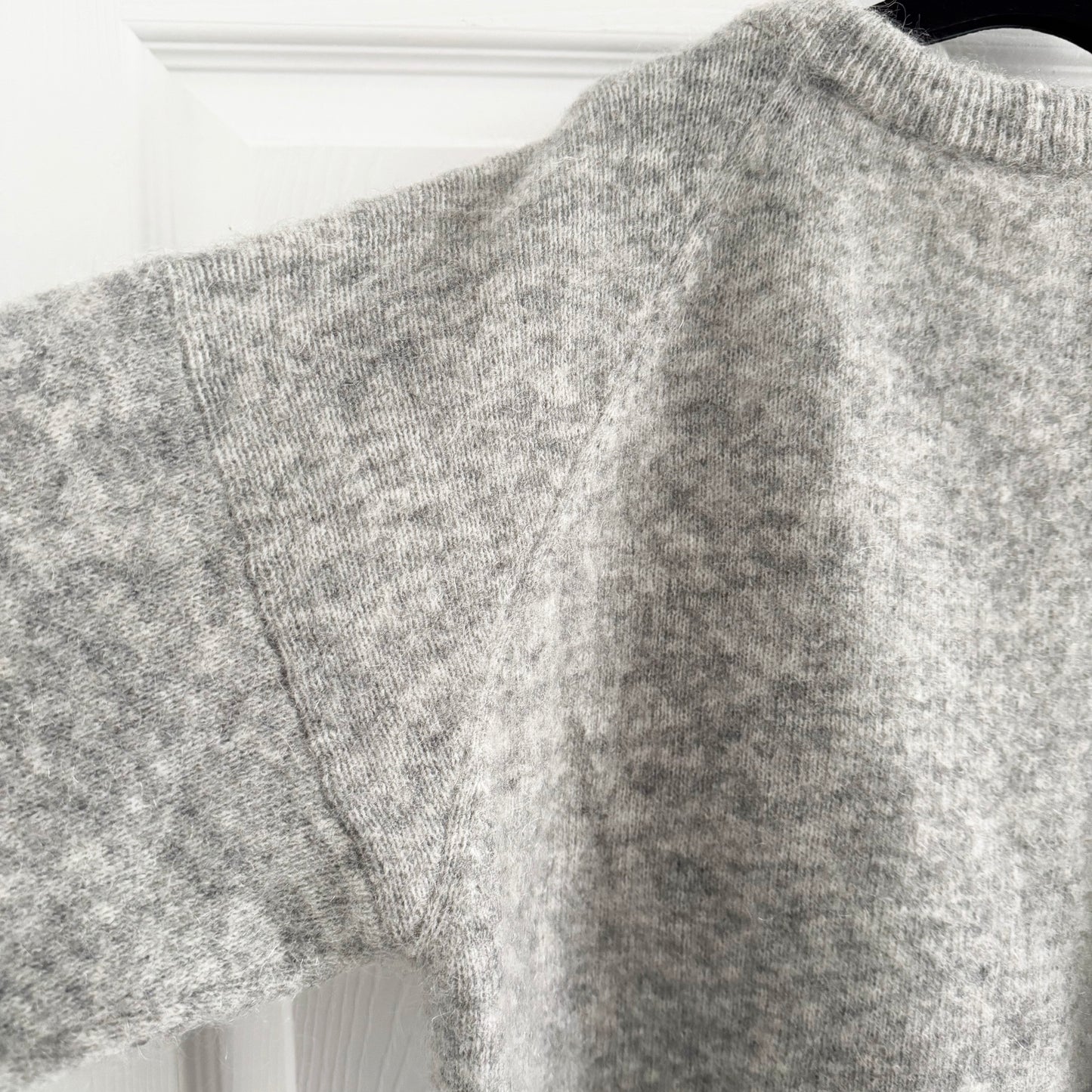 ACNE "Dramatic Mohair" Sweater in Grey, size Small