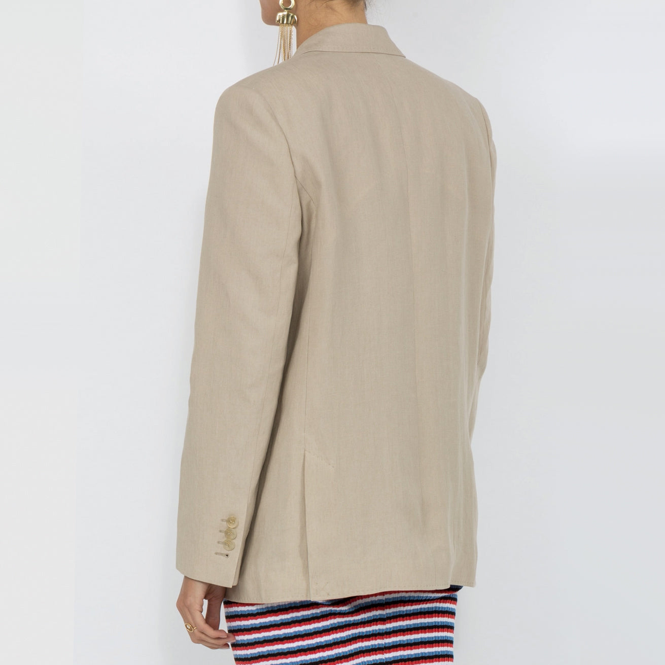 Acne Studios “Jana” tan linen blazer, size 34 (fits like a size 2)