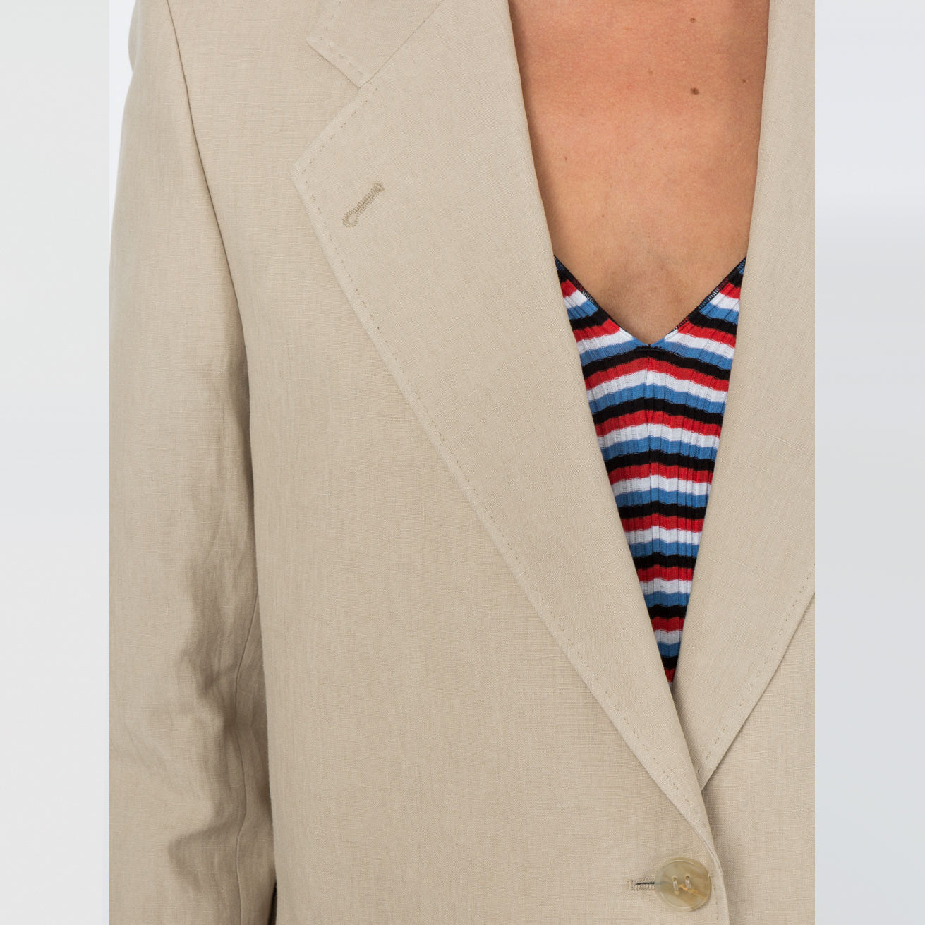 Blazer en lin beige « Jana » Acne Studios, taille 34 (convient comme une taille 2)