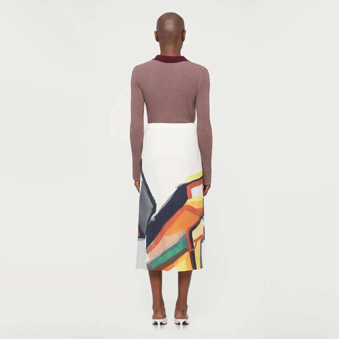 Munthe "Rocky" Skirt in Ivory/Multicolour, size 36 (size Small)