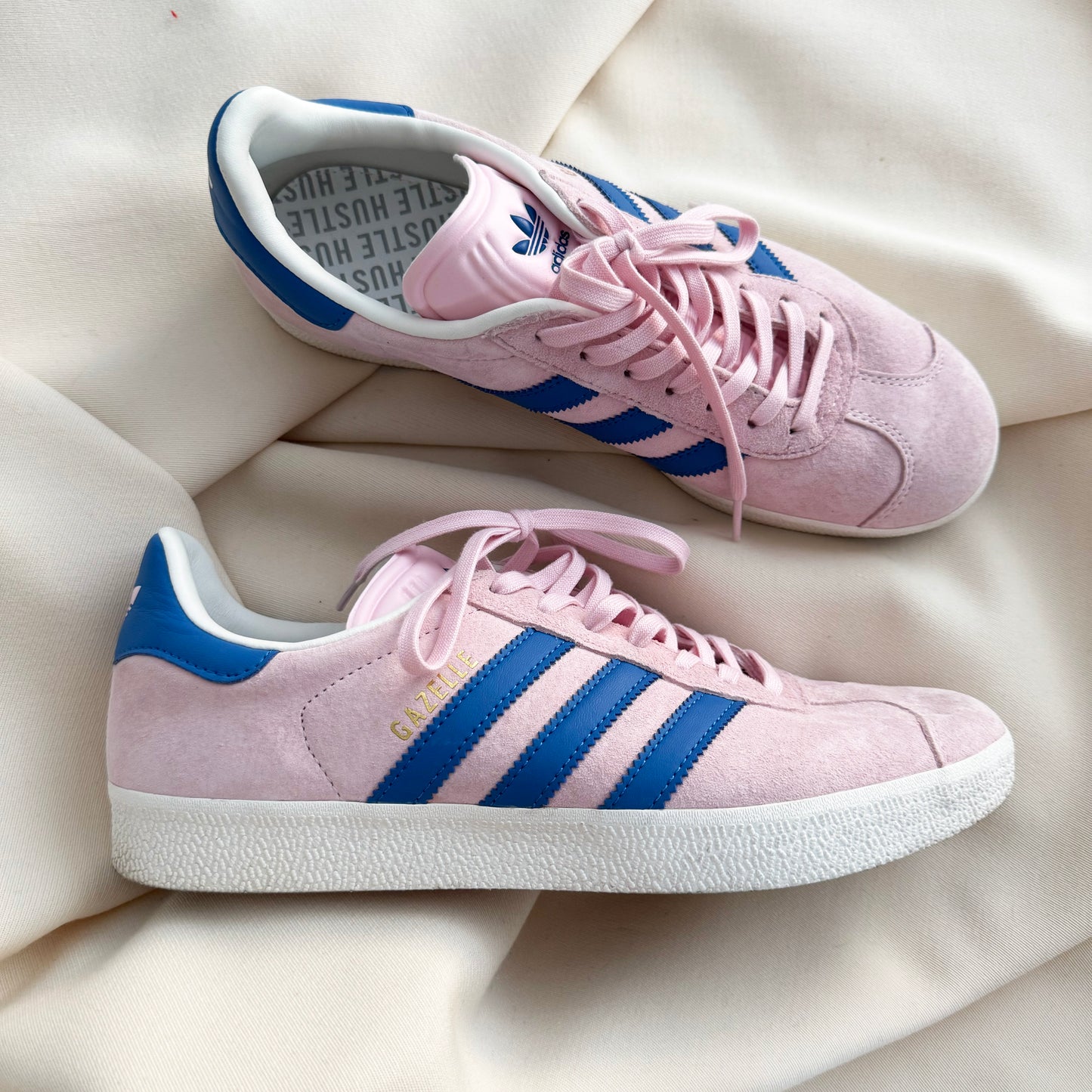 Adidas Gazelle in Pink/Blue, size 9 womens