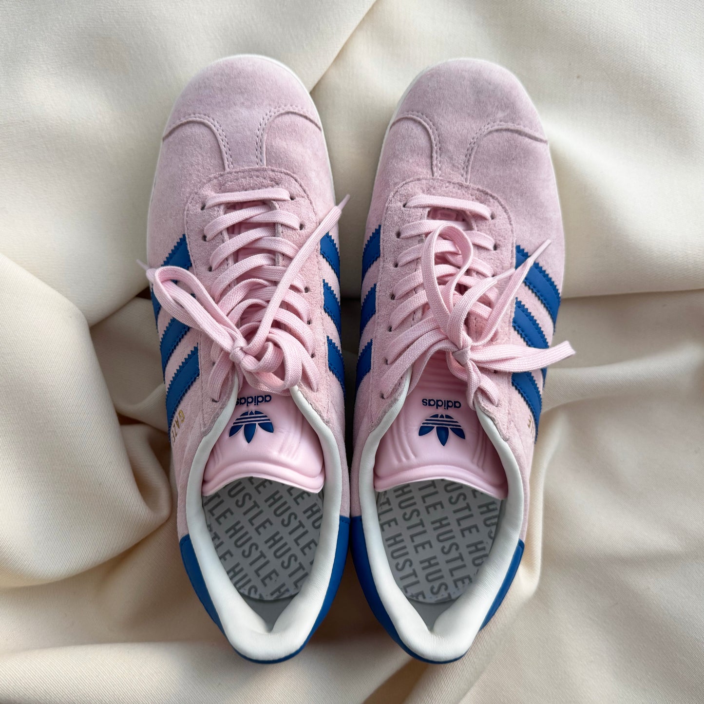Adidas Gazelle in Pink/Blue, size 9 womens