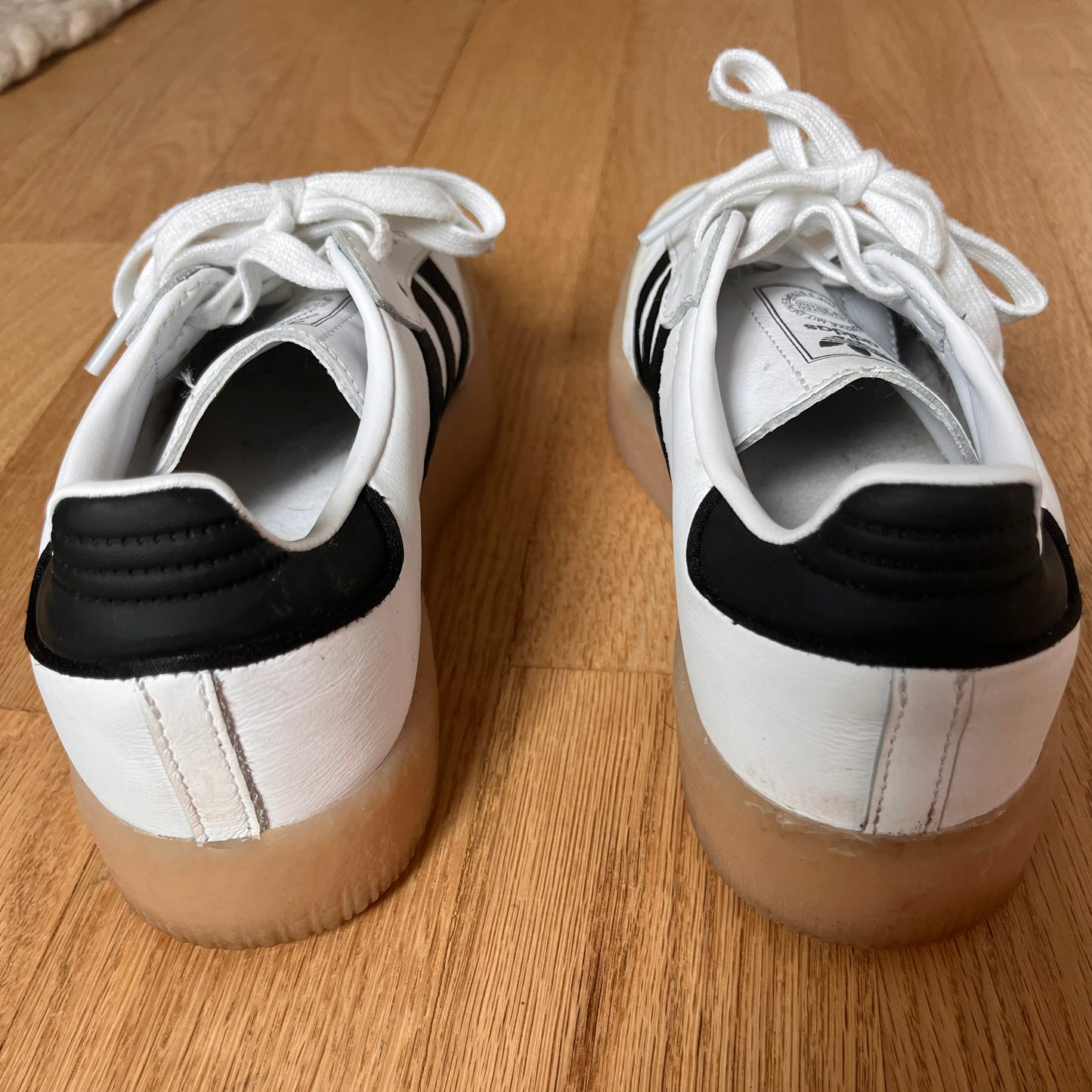 Adidas Sambae Sneakers in Black/White, size 6 (fits like 6.5)