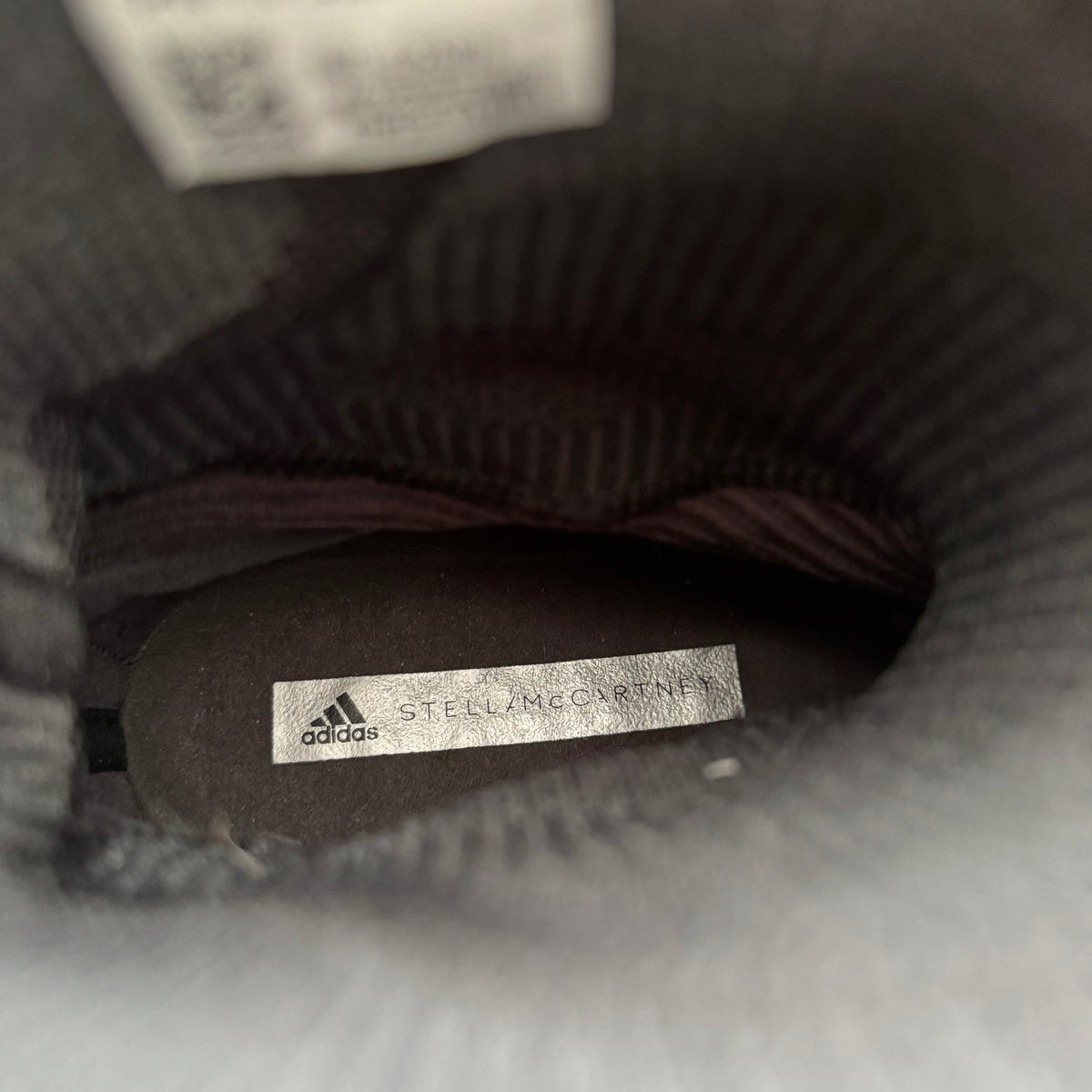 Adidas x Stella McCartney "Pulseboost" Sock Sneakers in Black, size 9