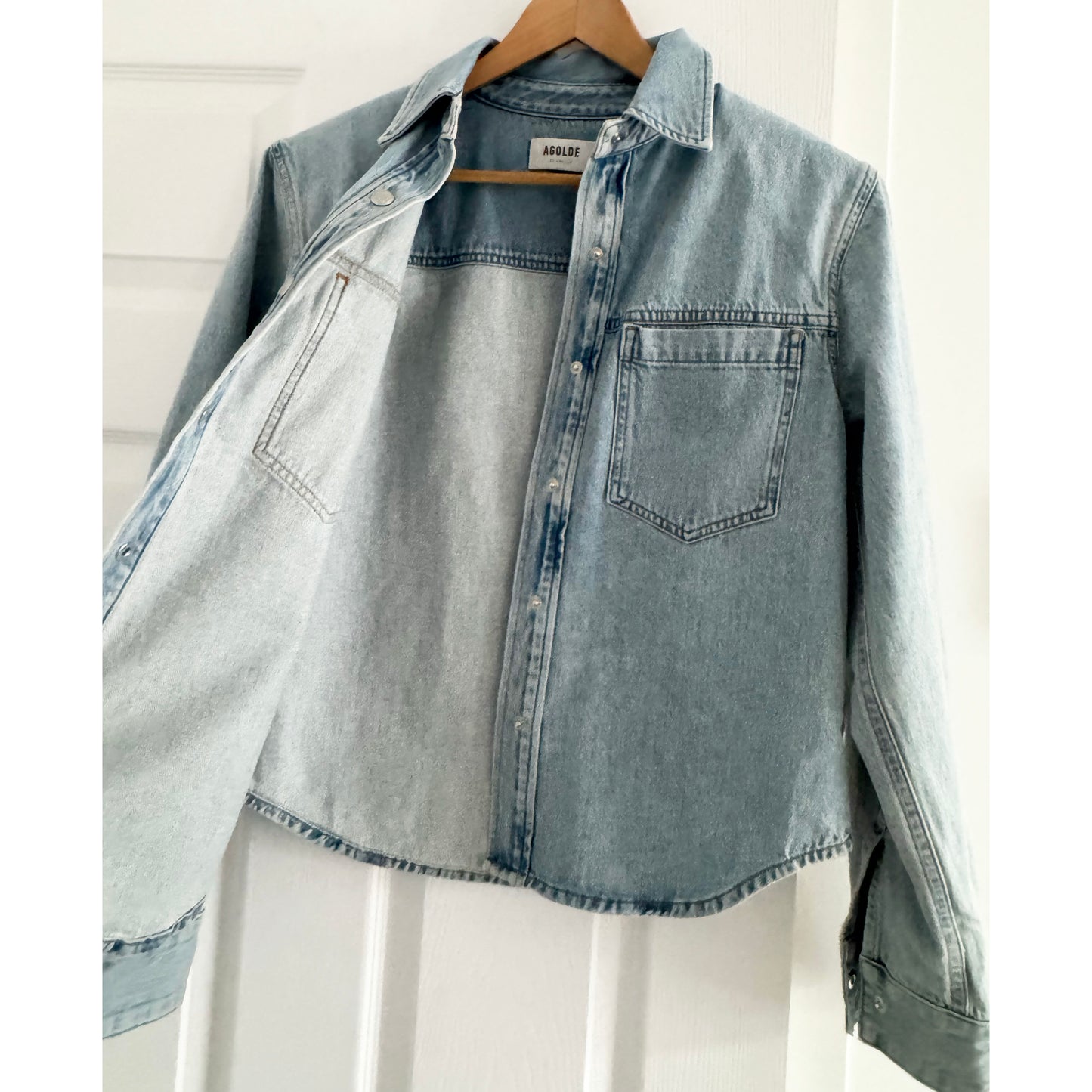 AGOLDE "Brigid" Denim Shirt, size XS (fits oversize)