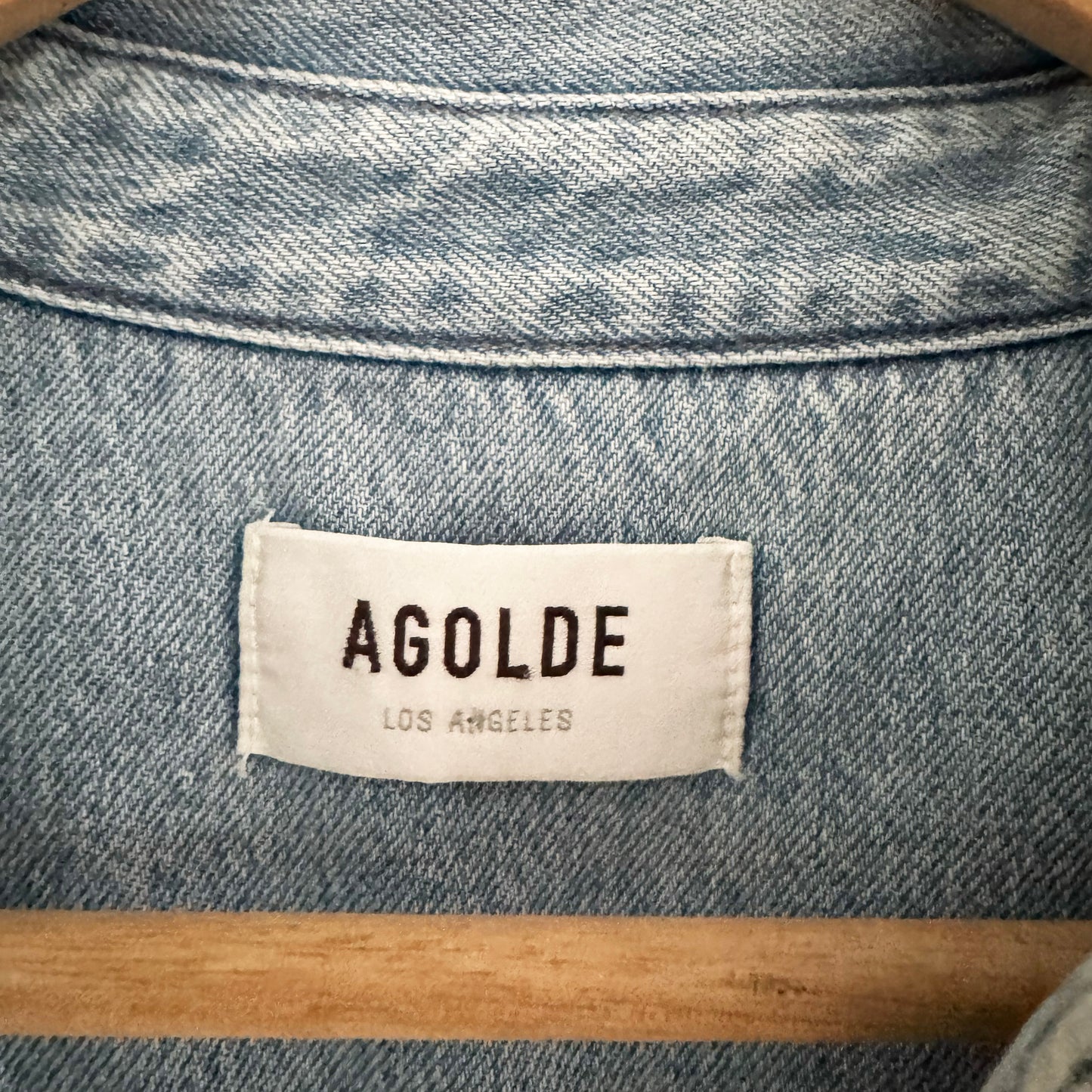 AGOLDE "Brigid" Denim Shirt, size XS (fits oversize)