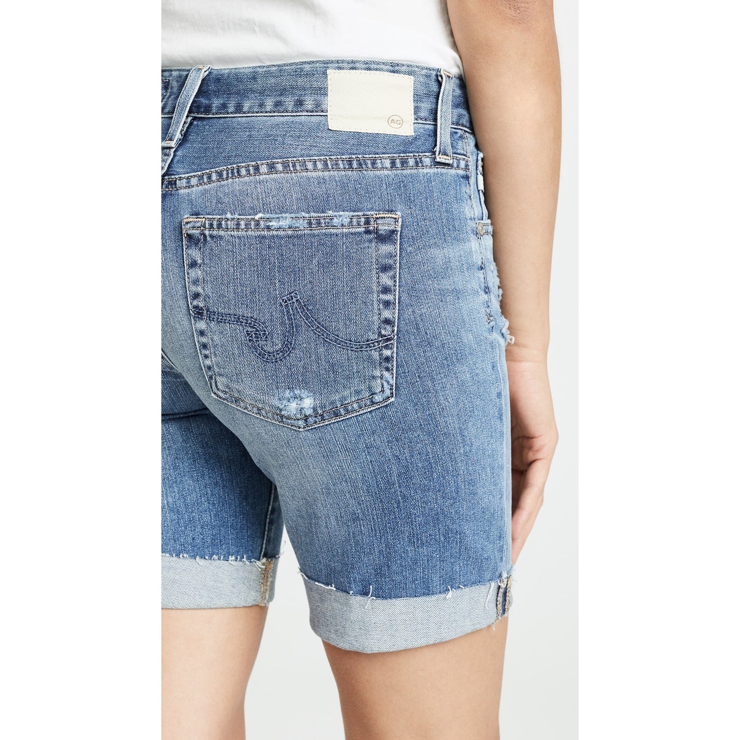 AG "Nikki" Relaxed Skinny Jean Shorts, size 27 (fits 27/28)