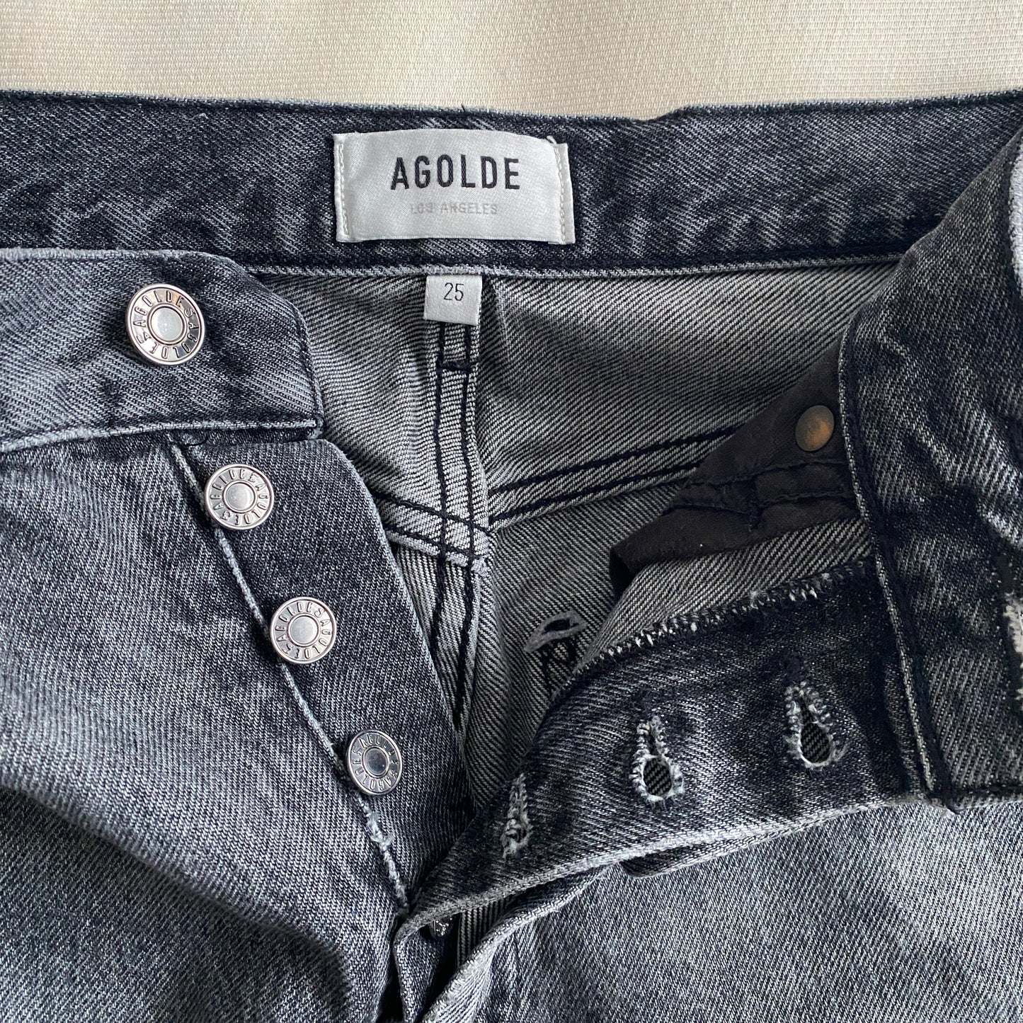 AGOLDE 90's Pinch Waist Jean in "Underground", size 25