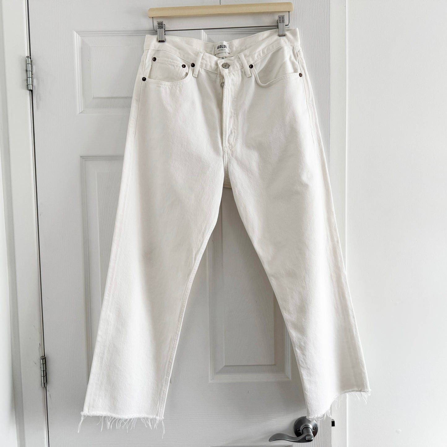 AGOLDE "90s Crop" Jean in "Element" White, size 29