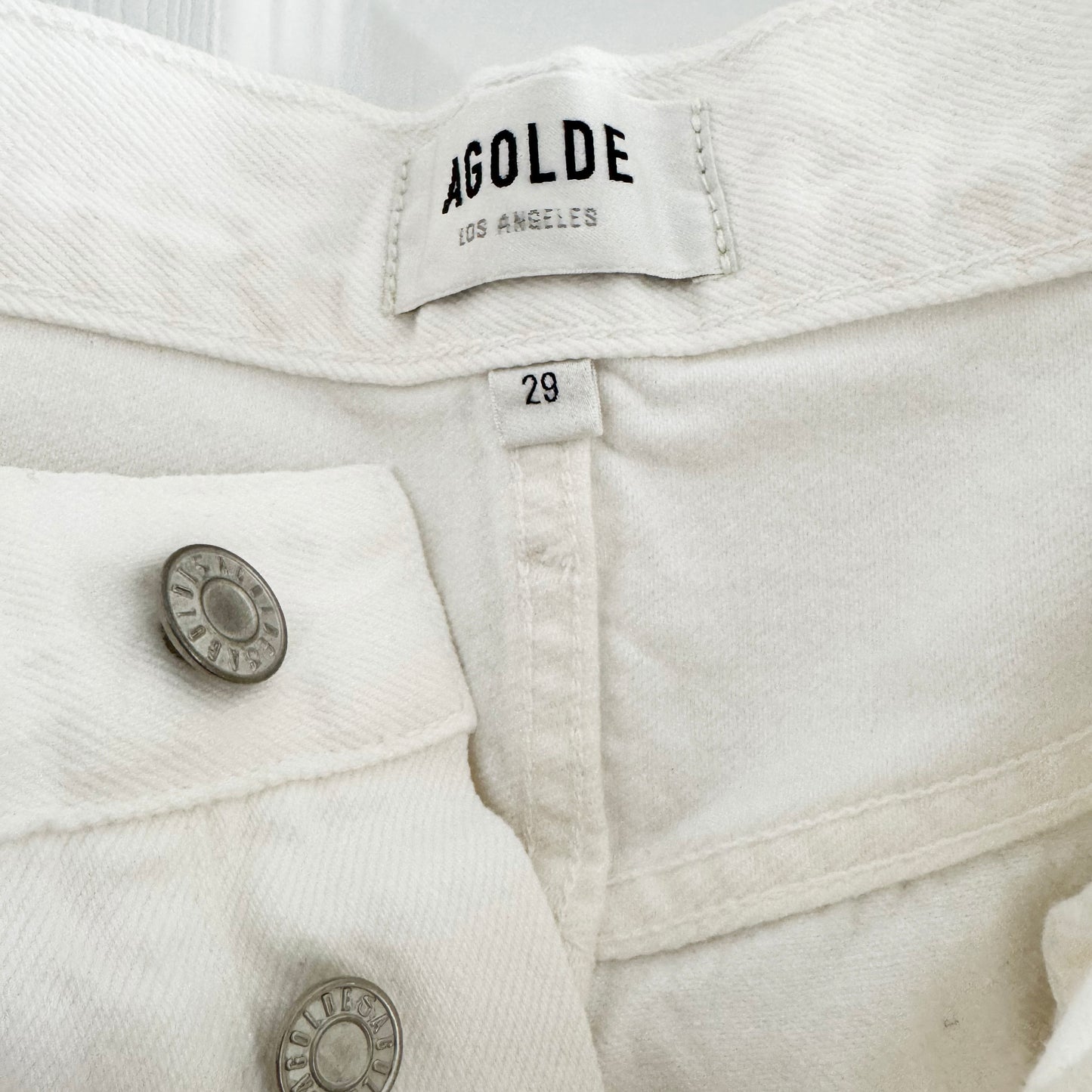 AGOLDE "90s Crop" Jean in "Element" White, size 29