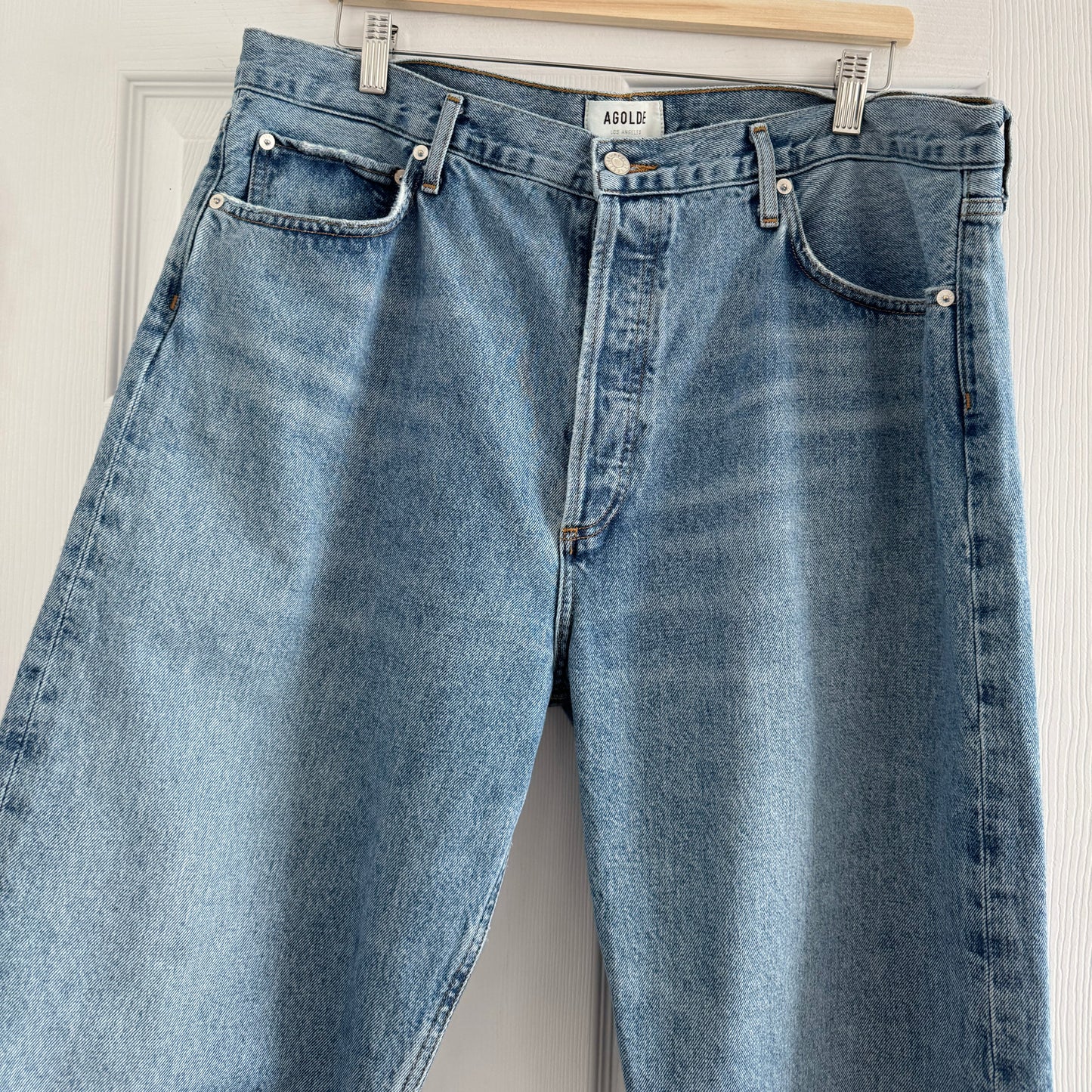 AGOLDE 90's Pinch Waist Jeans in "Navigate", size 34